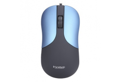 Marvo Mouse DMS002BL, 1200DPI, optic, 3tl., wired USB, blue, office