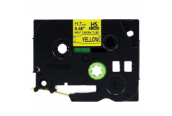 Compatible tape Brother HSe-631 11,7mm x 1,5m, black text / yellow tape