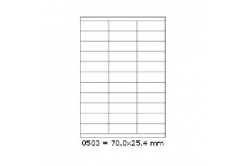 Self-adhesive labels 70 x 25,4 mm, 33 labels, A4, 100 sheets