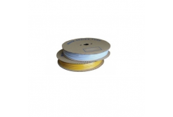 Star-shaped PVC marking tube H-60Z, inner diameter 5,0mm / cross-section 6mm2, yellow, 50m