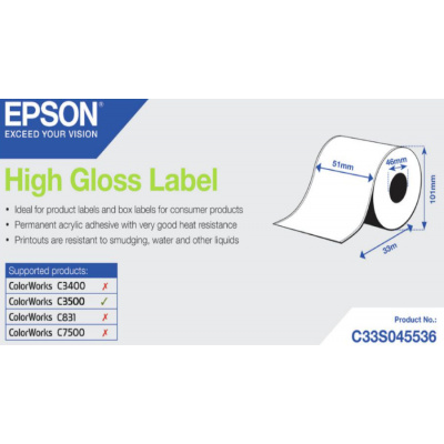 Epson C33S045536 label roll, normal paper, 51mm