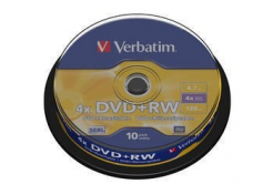 VERBATIM DVD+RW (10-Pack) Spindle 4x/DLP/4.7GB