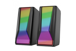 Marvo speakers SG-274, 2.0, 6W, black, volume control, 150Hz-20kHz, RGB backlighting