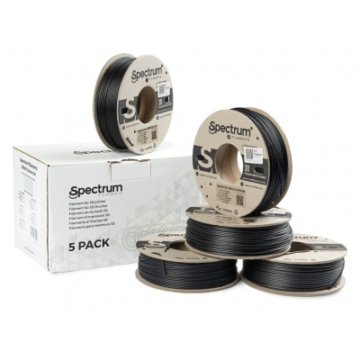 Spectrum 80757 3D filament, 5PACK PLA Carbon Set, 1,75mm, 5x250g, Black