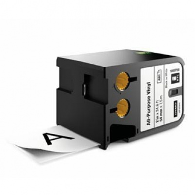 Dymo 1868755, 54mm x7m, black text/white tape, original tape