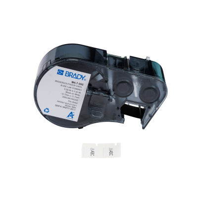 Brady M4-7-595 / 176803, 12.70 mm, Vinyl, black text / white tape