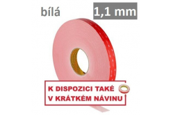 3M VHB™ LSE-110WF Oboustranně silně lepicí páska na LSE plasty, tl. 1,1 mm 19 mm x 3 m
