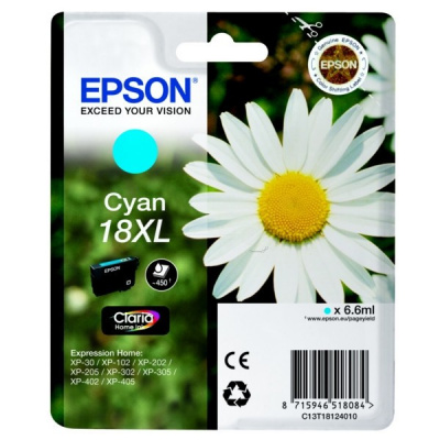 Epson T18124022, T181240, 18XL cyan original ink cartridge