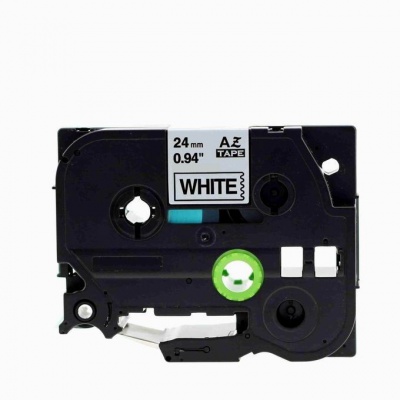 Brother TZe-V251, 24mm x 5,5m, black text / white tape, vinyl, compatible tape