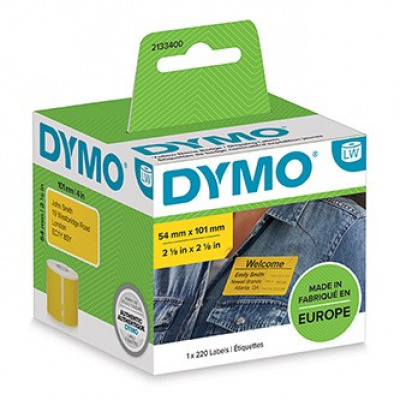 Dymo paper labels 101mm x 54mm, yellow, for shipping labels, 220 pcs, 2133400