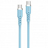 Powerton ENERGY PASTEL EDITION USB-C Cable, 100W, 1m, silicone, blue