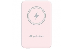 Verbatim 32243 power bank with wireless charging, 5V, 5 000mAh, pink