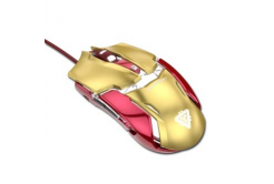 E-blue Mouse IRON MAN ARMOR EMS610, 4000DPI, optical, 6 buttons, wired USB, gold