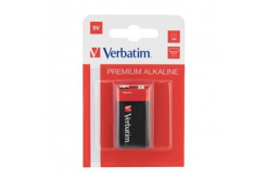 Baterie alkalická, R61, R61, 9V, Verbatim, blistr, 1-pack, 49924