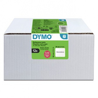 Dymo 2234185, 70mm x 54mm, to floppy disks, white, original paper labels, 12 x 320 pcs