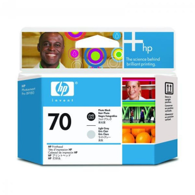 HP original print head C9407A, No.70, photo black/light grey, HP Photosmart Pro B9180, Designjet Z2100, Z3100