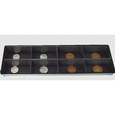 Virtuos EKN9047 replacement plastic coin tray for standalone plastic organizer 4/8
