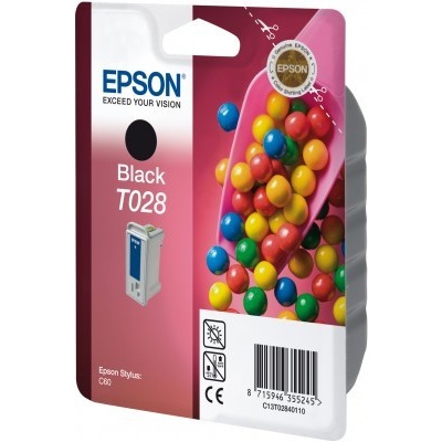 Epson C13T028401 black original ink cartridge