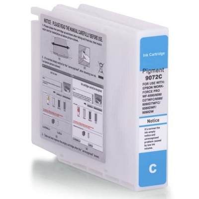 Epson T9072 cyan compatible ink cartridge