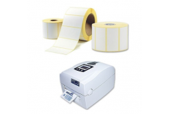 Self-adhesive labels 70x100 mm, 500pcs, thermo, roll