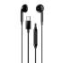 Genius HS-M365, headphones with microphone, black, 2.0, in-ear, USB Type-C