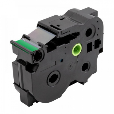 Compatible tape Brother TZ-S751 / TZe-S751, 24mm x 8m, extr.adh. black text / green tape