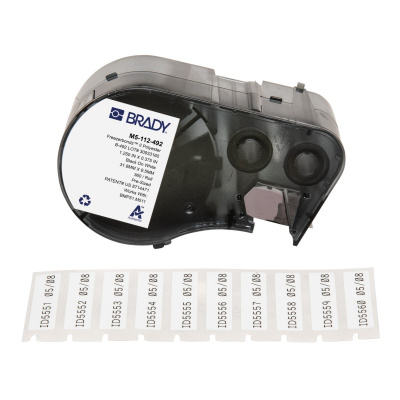 Brady M5-112-492 / 170899, 31.75 mm, Polyester, black text / white tape