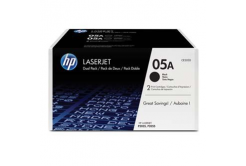 HP 05A CE505AD black original toner, 2pcs