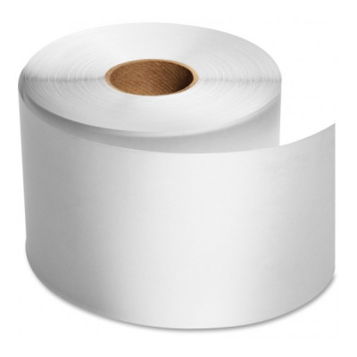 Self-adhesive foil (polyethylen) labels, 100mm x 35m, strongly adhesive for TTR, white, roll