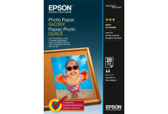 Epson Photo Paper C13S042538, 200 g/m2, A4, 20pcs, glossy, white, photo paper