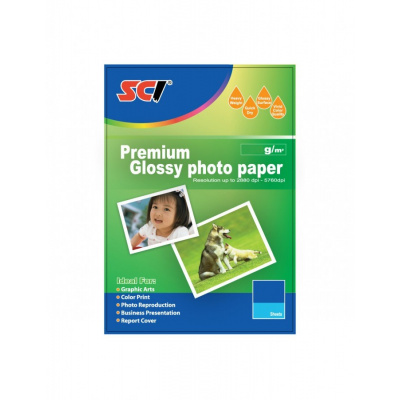 SCI Glossy Inkjet Photo Paper , 260 g/m2, 10x15cm, 20pcs, glossy, photo paper