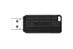 VERBATIM Flash Disk 64GB USB 2.0 Store 'n' Go PinStripe, black