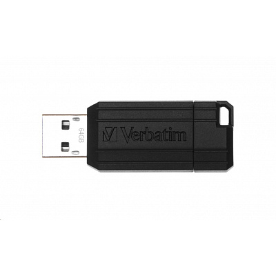 VERBATIM Flash Disk 64GB USB 2.0 Store 'n' Go PinStripe, black
