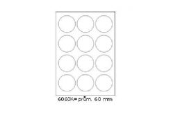 Self-adhesive labels 60 x 60 mm, 12 labels, A4, 100 sheets