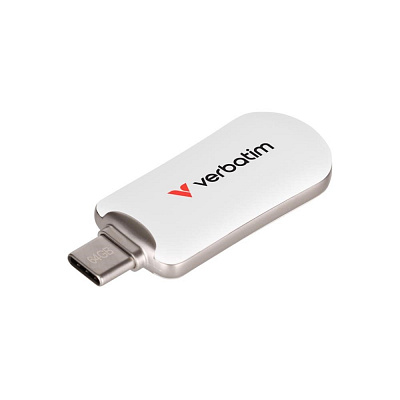 VERBATIM Flash Disk 128GB Plectra USB-C 3.0, white