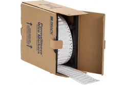 Brady LSZH-250-2-WT-2 / 141233, labels, THT Low Smoke Halogen Free Permasleeve Wire Marking Sleeves, 25.40 mm x 11.15 mm