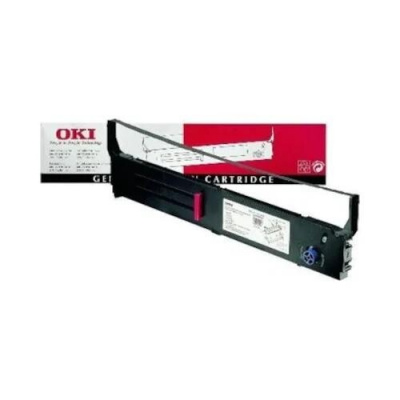 OKI 09004069, black, original color ribbon, 12pcs