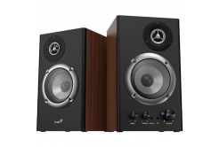 Genius speakers SP-HF1200B, 2.0, 36W, brown, volume control, wooden, 40Hz-20kHz