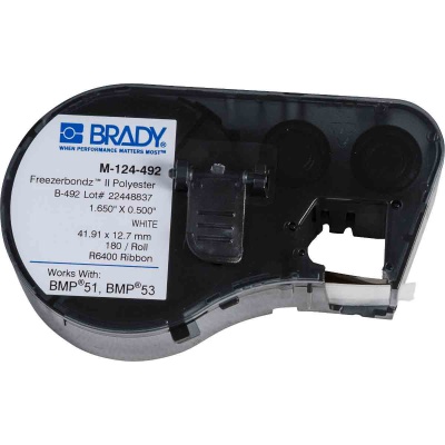 Brady M-124-492 / 134100, FreezerBondz labels for the Printer, 41.91 mm x 12.70 mm