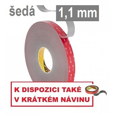 3M VHB™ GPH-110GF Double-Sided High-Strength Adhesive Tape, thickness 1.1 mm 19 mm x 33 m