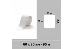 Niimbot labels RP 1EA01767702, 60x80mm 95pcs White for B3S