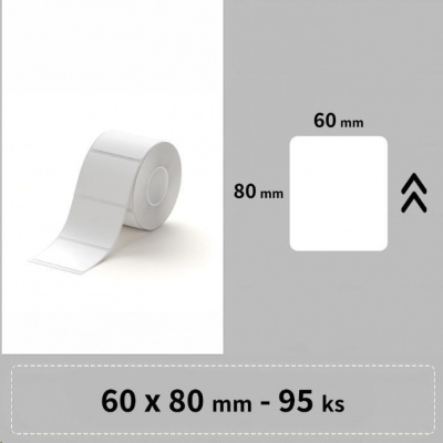 Niimbot 1EA01767702, 60x80mm, 95pcs, white self-adhesive labels