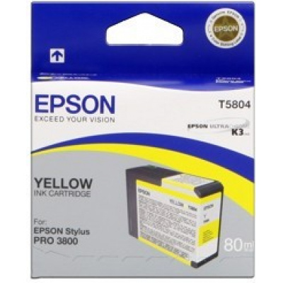 Epson T580400 yellow original ink cartridge
