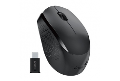 Genius NX-8000S Type-C Mouse, 1200 DPI, 2.4 [GHz], optical, 3 buttons, wireless USB, black