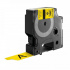 Dymo 18433, 19mm x 5, 5m black / yellow, vinyl, compatible tape