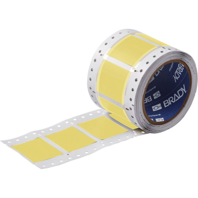 Brady 2LSZH-1000-2-YL-2 / 141195, labels, THT Low Smoke Halogen Free Permasleeve Wire Marking Sleeves, 25.40 mm x 42.16 mm