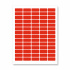 Self-adhesive labels 38 x 21,2 mm, 65 labels, A4, 20 sheets, red