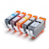 Canon CLI-521 Bk, C,M,Y + PGI-520Bk multipack compatible inkjet cartridge