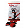3M Dual-Lock™, black, pack = 10 squares 25 x 25 mm