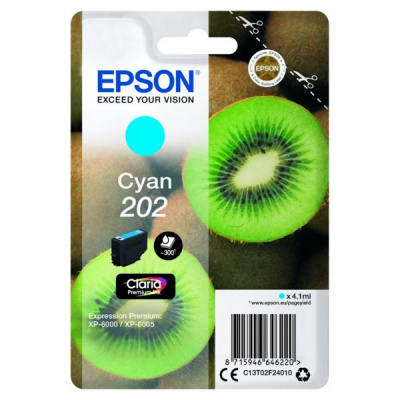 Epson 202 T02F24010 cyan original ink cartridge